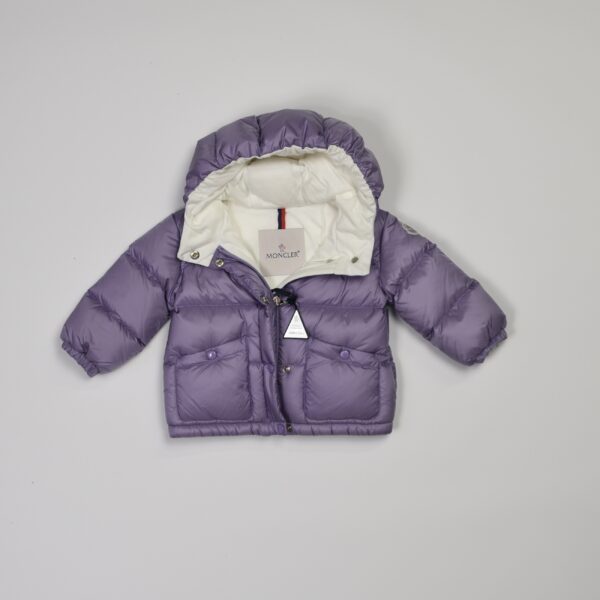 moncler giubbino viola
