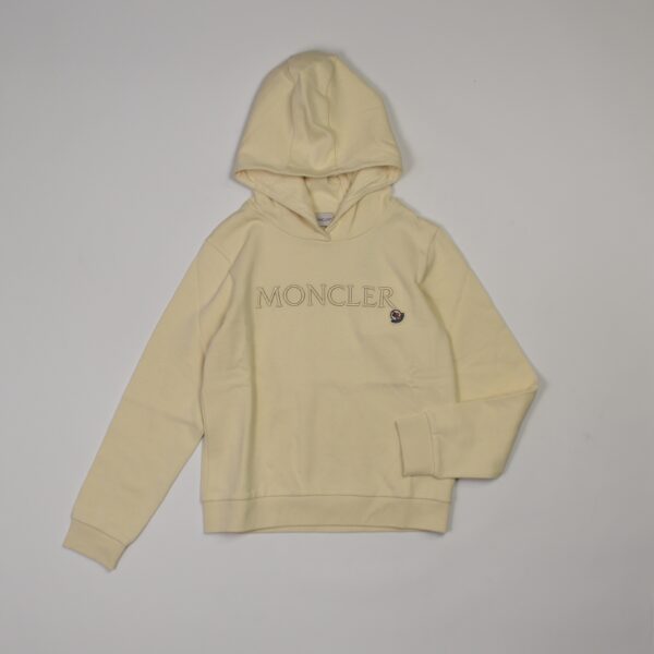 Felpa moncler panna e nera