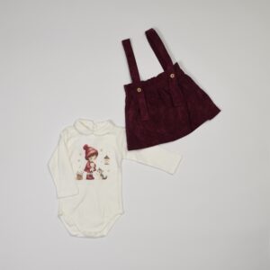 completo composto da body e gonna babyvip