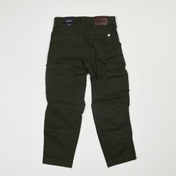 pantaloni cargo verde please