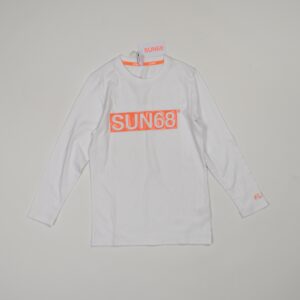 maglia a maniche lunghe bianca sun68